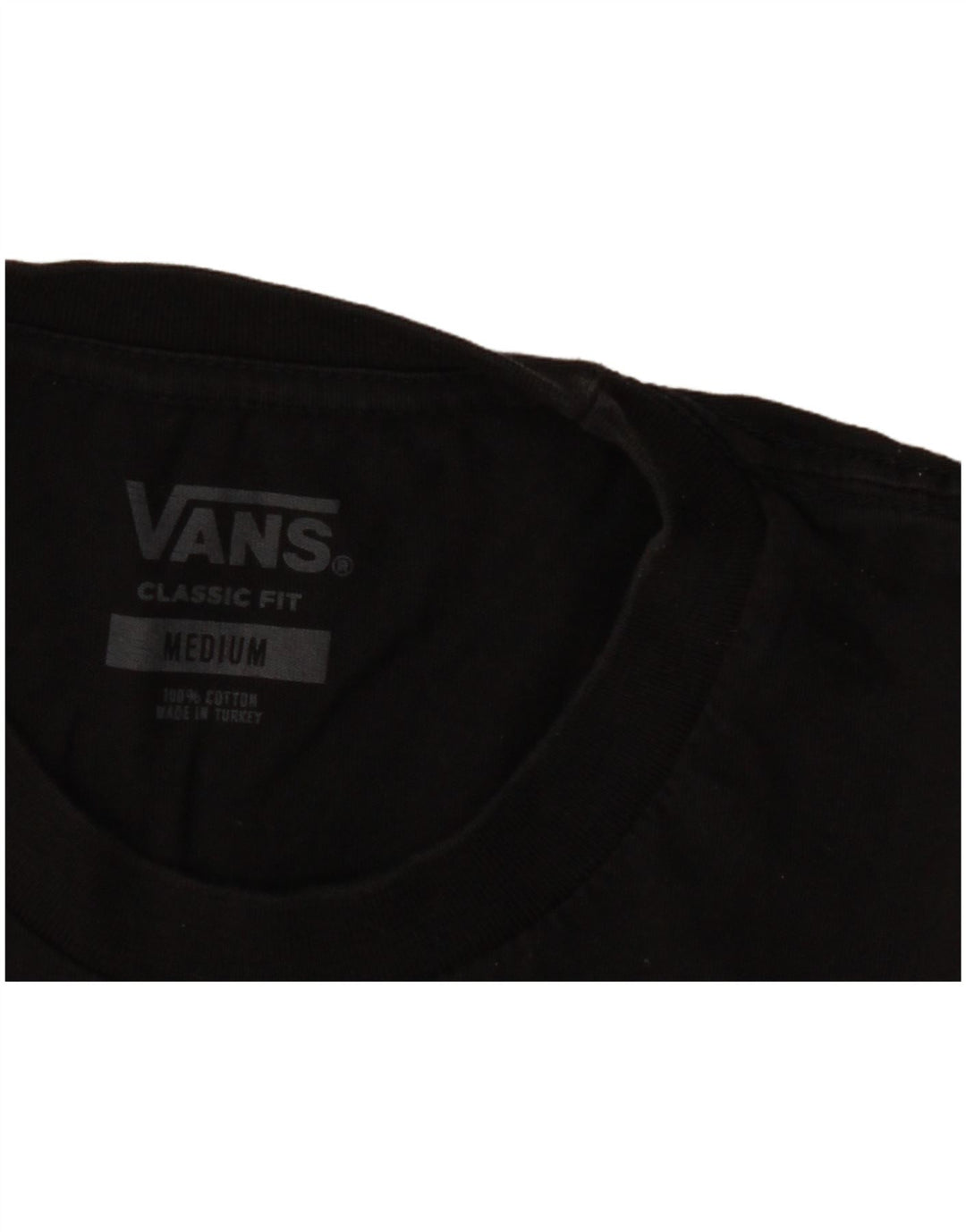 Ανδρικό μπλουζάκι Vans Classic Fit Top Μεσαίο μαύρο βαμβακερό