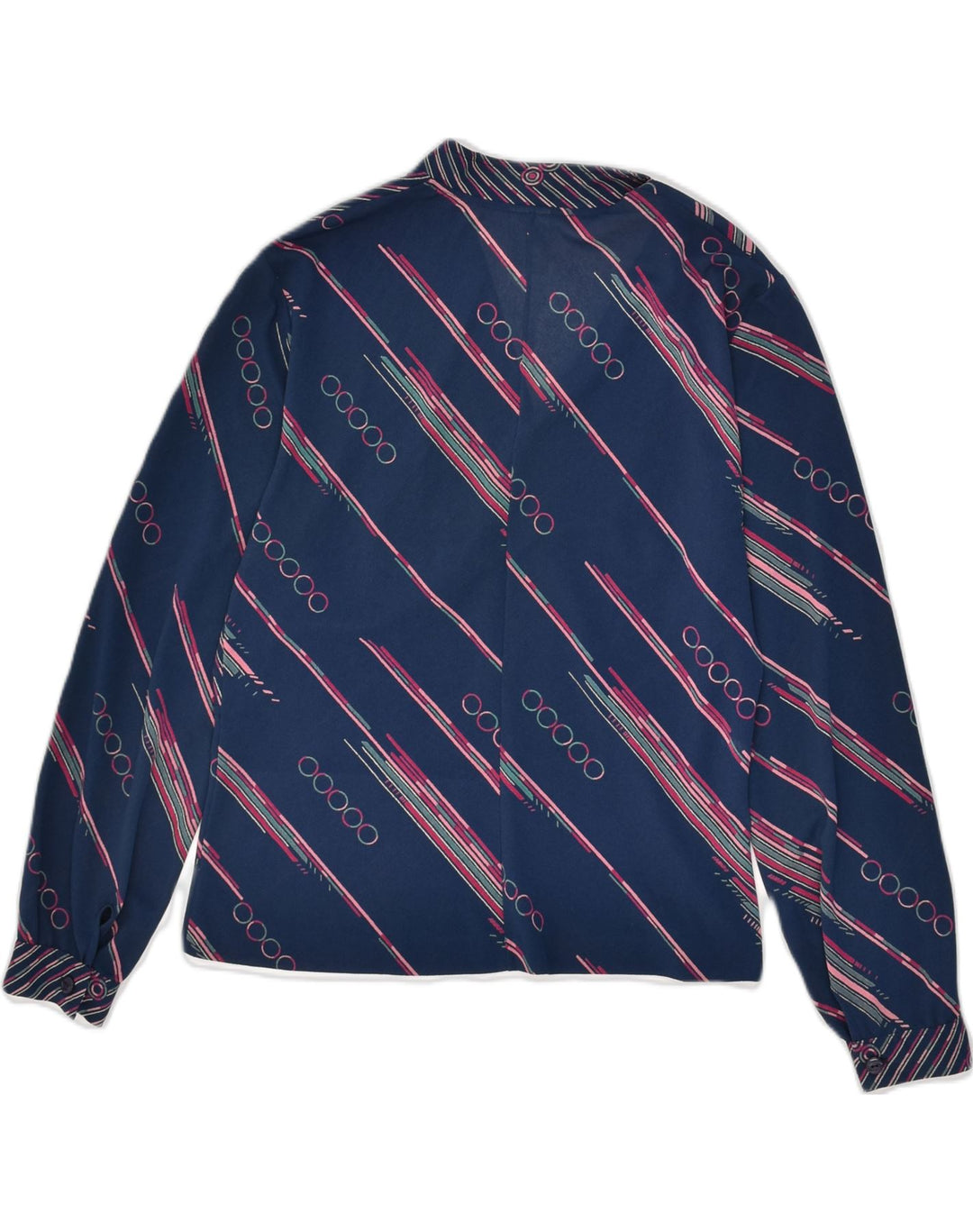 VINTAGE Womens Pullover Shirt IT 48 XL Navy Blue Striped | Vintage Vintage | Thrift | Second-Hand Vintage | Used Clothing | Messina Hembry 