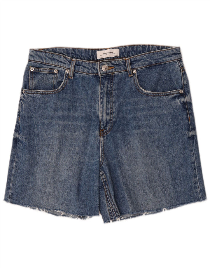 Zara Γυναικείο τζιν σορτς EU 40 Medium W30 Μπλε βαμβακερό