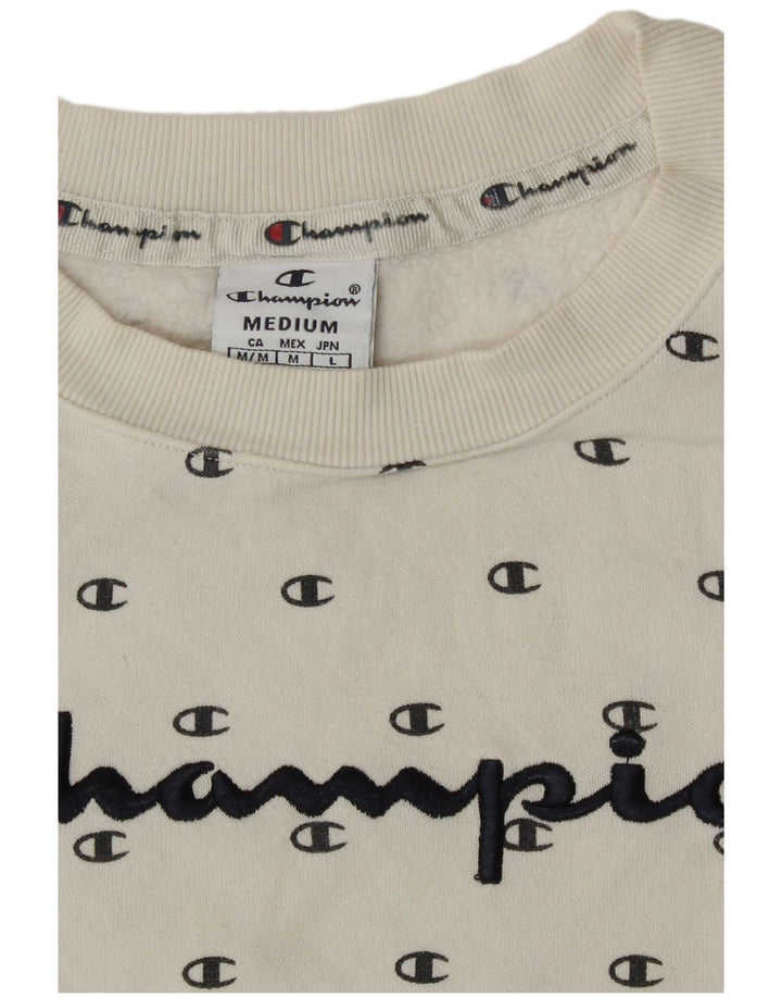 Champion Γυναικείο Γραφικό Φούτερ Jumper UK 14 Medium White