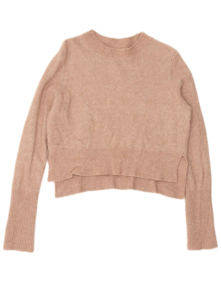ALL SAINTS Γυναικείο Crop Boat Neck Jumper πουλόβερ UK 14 Medium Pink