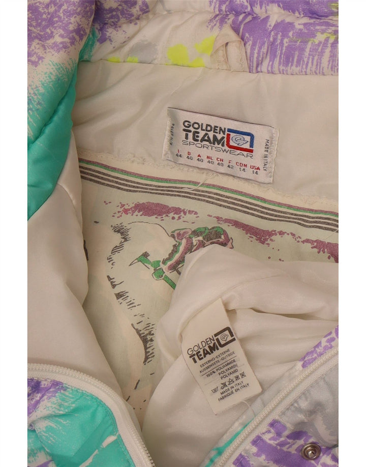 Golden Team γυναικεία φόρμα σκι IT 44 Medium Purple Colourblock Polyamide
