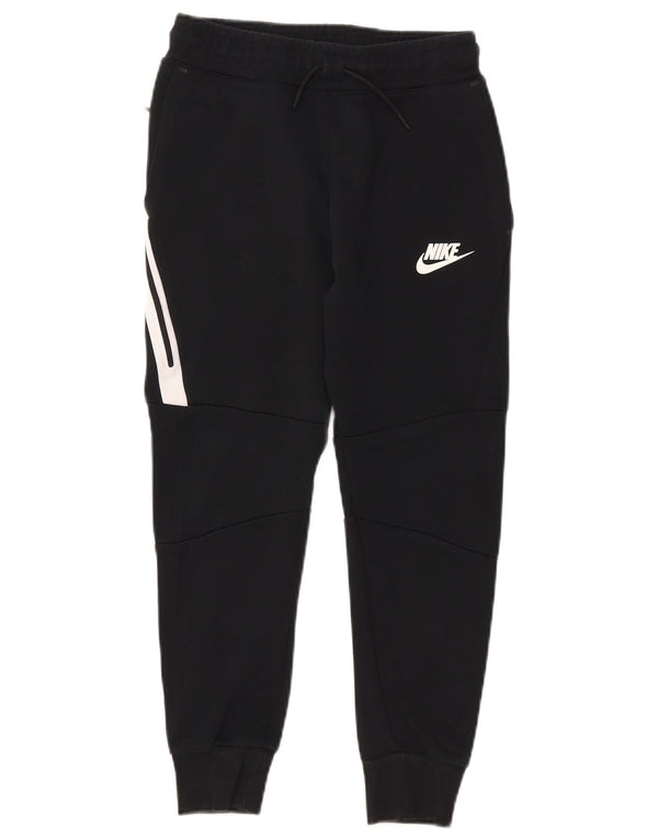 Nike Boys Tracksuit Trousers Joggers 10-11 Years Medium Black Colourblock