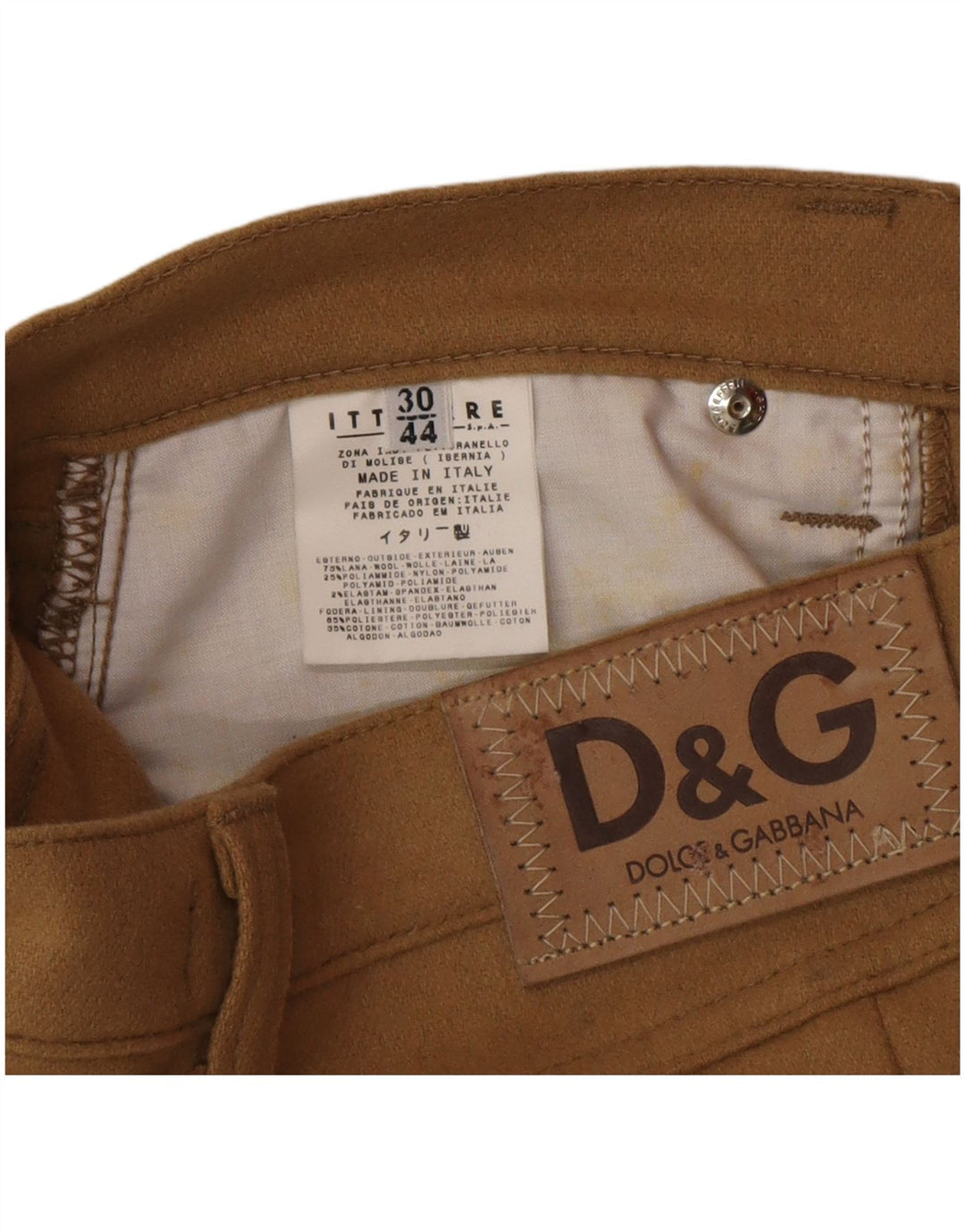 Dolce & Gabbana Γυναικεία Pencil Φούστα IT 44 Medium W30 Μπεζ μαλλί