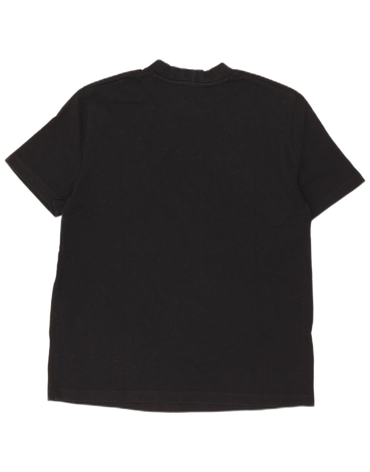 Γυναικείο T-Shirt ZARA Top UK 10 Small Black Βαμβακερό