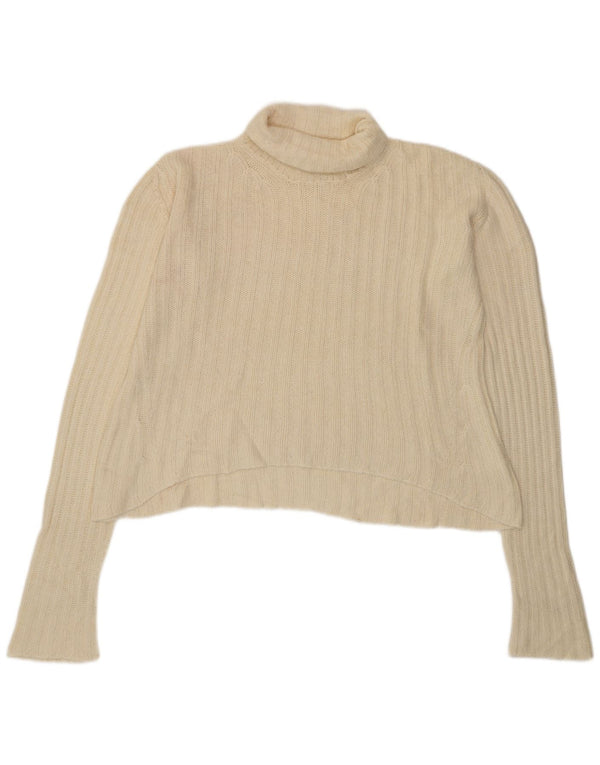 Dolce & Gabbana γυναικείο πουλόβερ με ρολό λαιμόκοψη UK 14 Large Off White