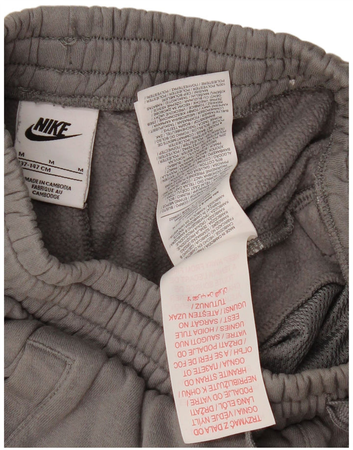 Αθλητικό σορτς NIKE για αγόρια 10-11 ετών γκρι βαμβακερό