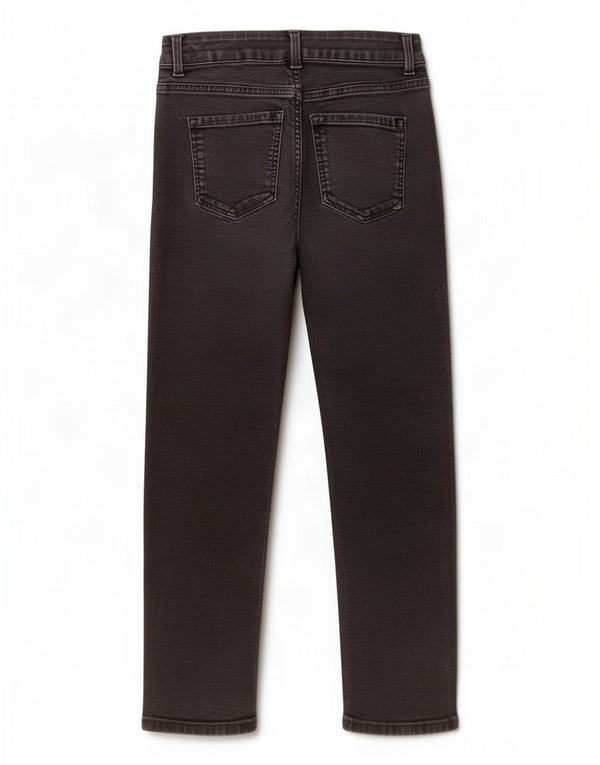 Marks & Spencer Γυναικεία Slim Jeans UK 10 Small W28 L25 Black Cotton