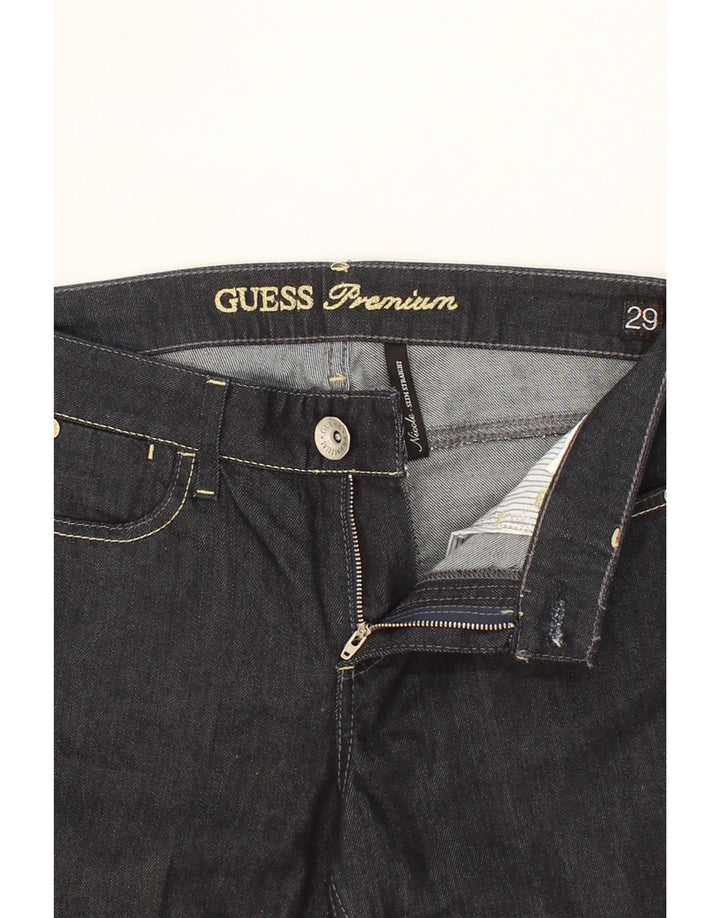 GUESS Womens Nicole Slim Straight Jeans W29 L24 Black Vintage Guess and Second-Hand Guess from Messina Hembry 