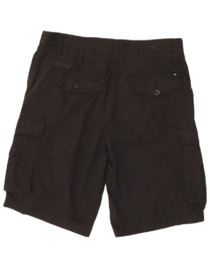 Ανδρικό σορτς Cargo Hurley W32 μεσαίο μαύρο βαμβακερό