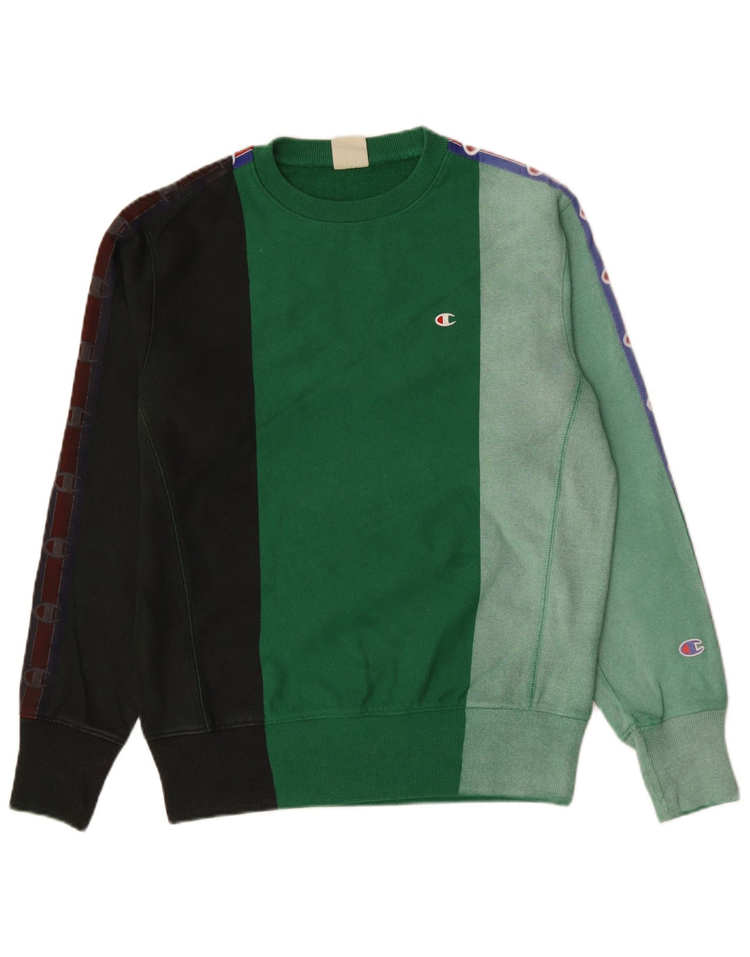 Ανδρικό μπλουζάκι με ανάστροφη ύφανση Champion Small Green Colourblock