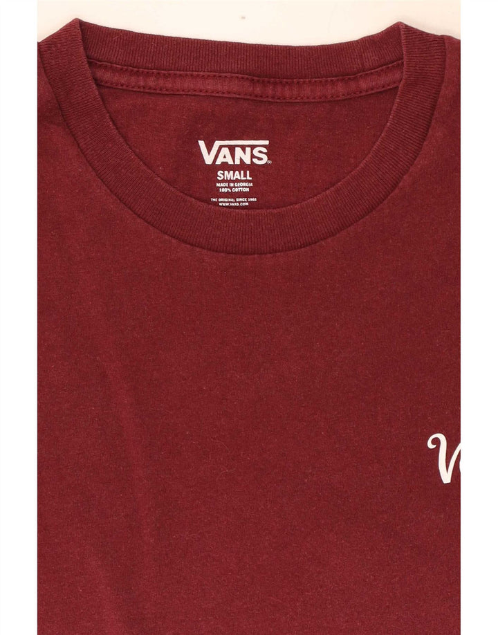 Ανδρικό T-Shirt Vans Top Μικρό Βουργουνδί Βαμβακερό