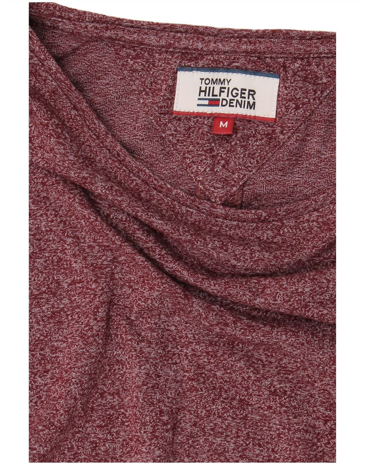 TOMMY HILFIGER Ανδρικό μακρυμάνικο μπλουζάκι μεσαίο μπορντό