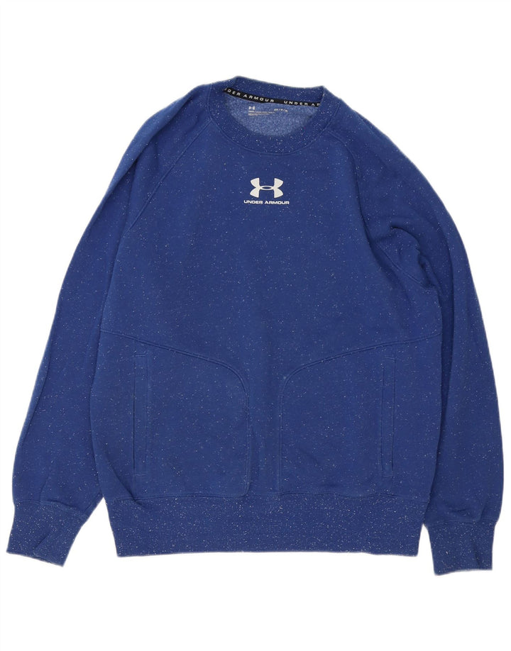 Ανδρικό φούτερ Under Armour Jumper Βαμβακερό μεσαίο μπλε με φλύκταινες