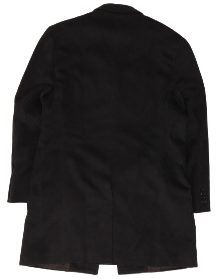 Vintage Ανδρικό Πανωφόρι IT 54 2XL Μαύρο Μάλλινο