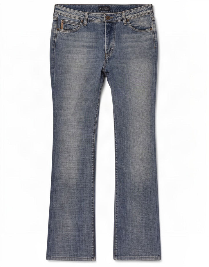 Armani Womens Bootcut Jeans W31 L33 Blue Cotton