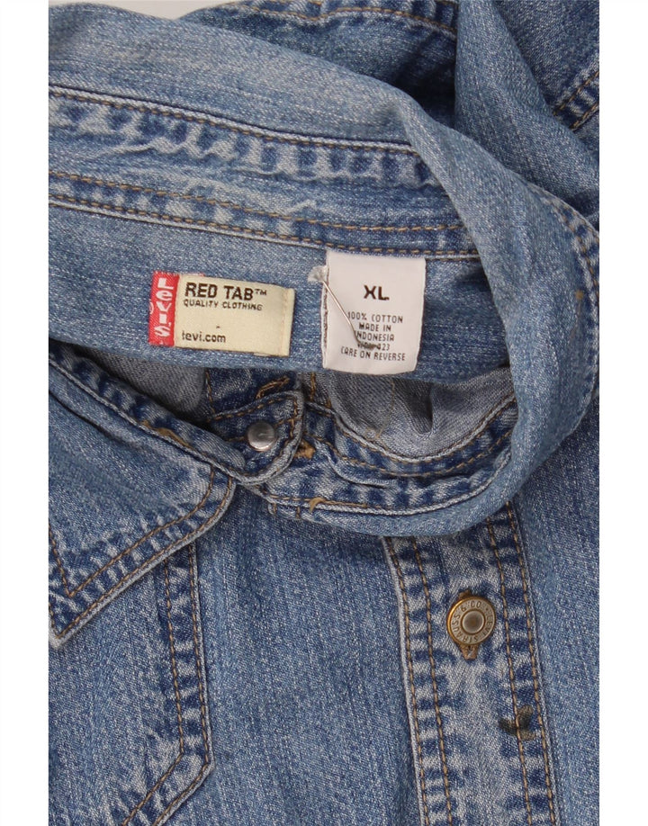 Ανδρικό τζιν πουκάμισο Levi's XL Μπλε βαμβακερό