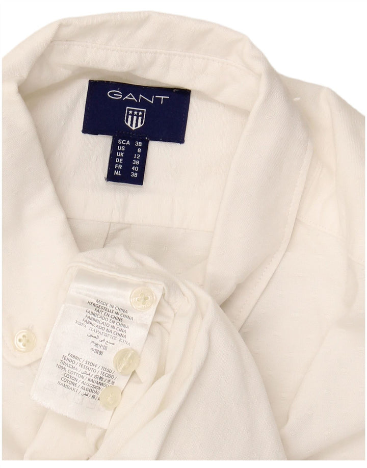 Γυναικείο πουκάμισο GANT UK 12 Μεσαίο λευκό βαμβακερό