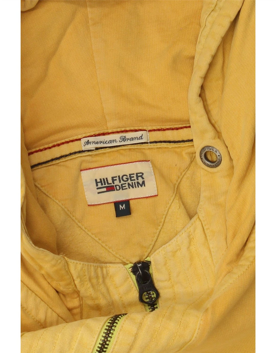 TOMMY HILFIGER Ανδρικό φούτερ με φερμουάρ, μεσαίο κίτρινο