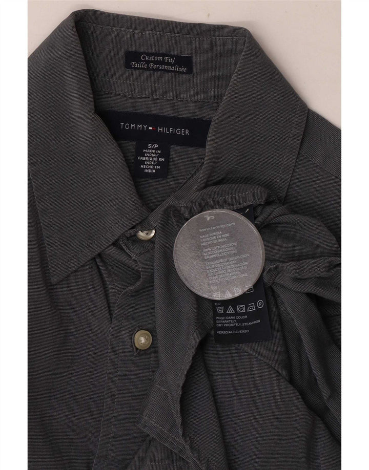 Tommy Hilfiger Ανδρικό Πουκάμισο Προσαρμοσμένης Εφαρμογής Μικρό Μπλε Βαμβακερό