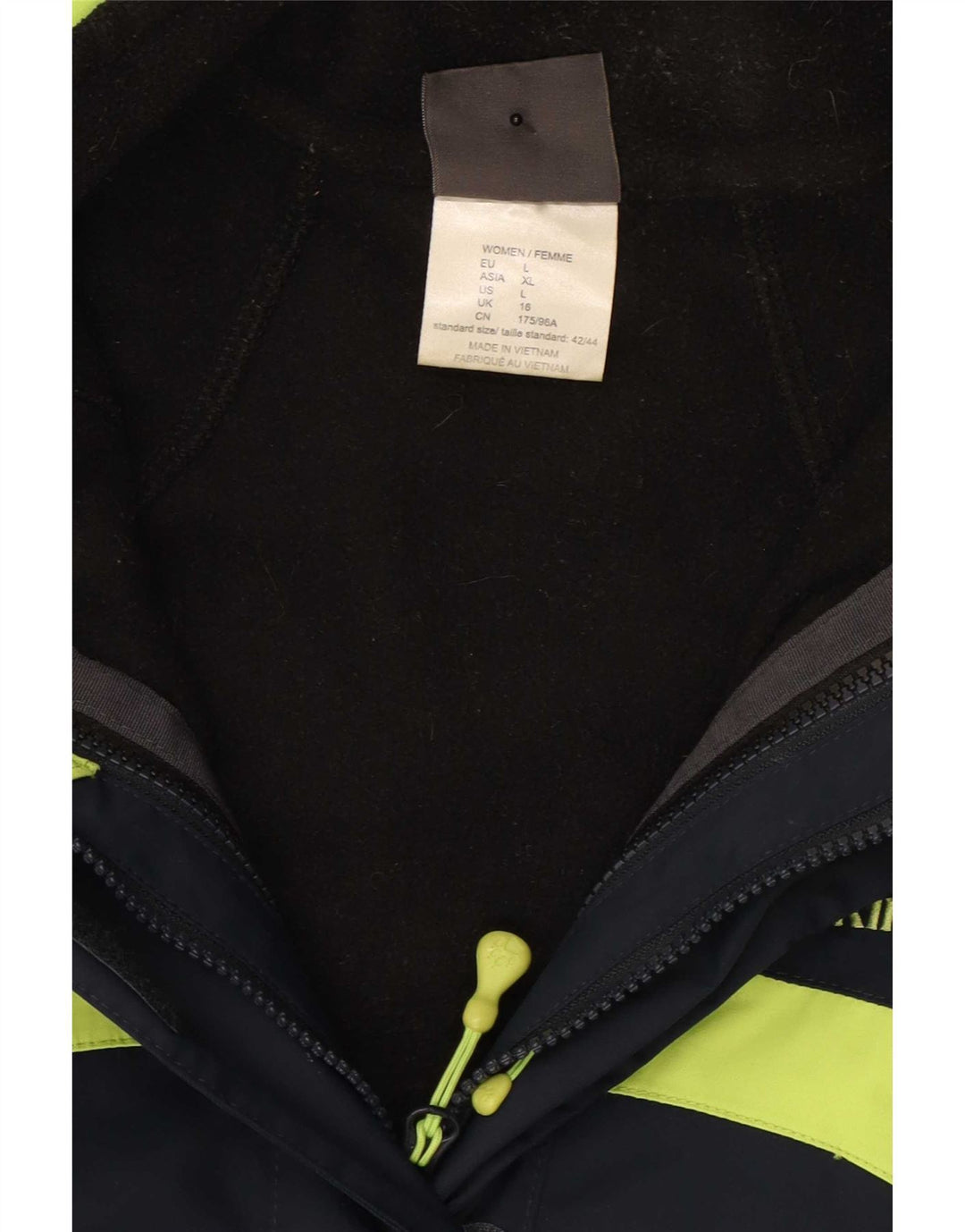 Jack Wolfskin γυναικείο τζάκετ με αντιανεμικό μπουφάν UK 16 Large Navy Blue Colourblock