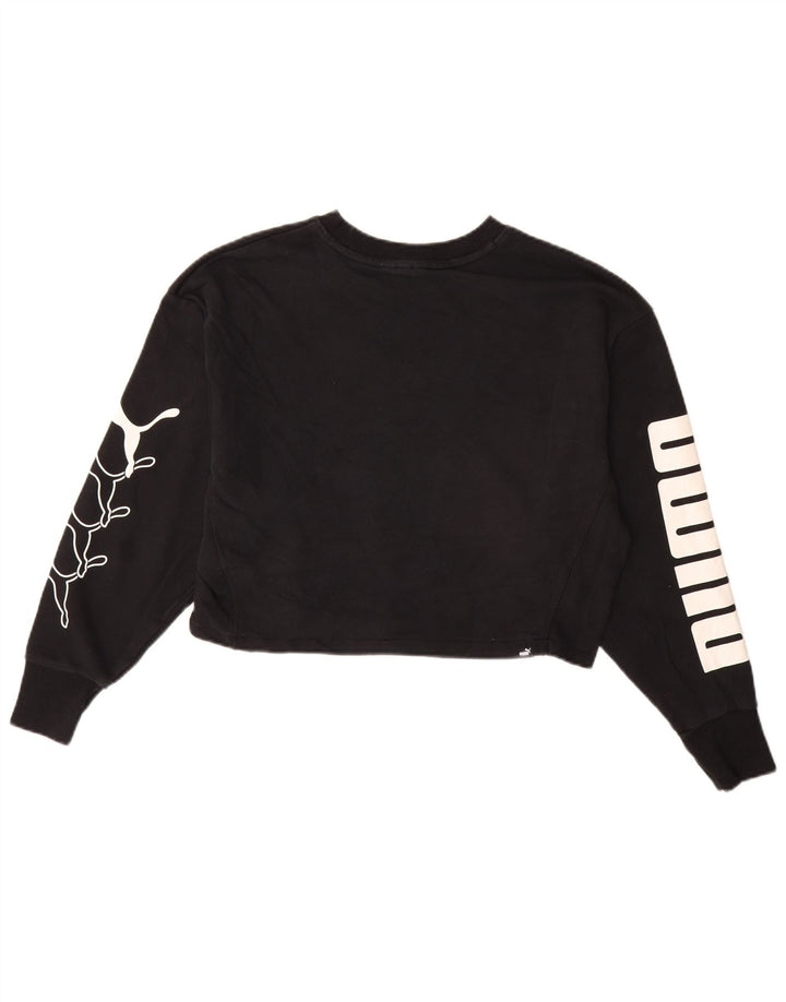 Γυναικεία φούτερ με γραφικά Crop PUMA UK 10 Small Black