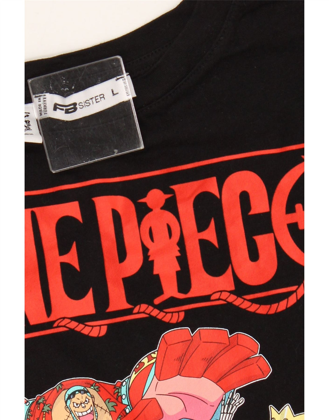 FB Sister Ανδρικό One Piece Graphic T-Shirt Top μεγάλο μαύρο βαμβακερό
