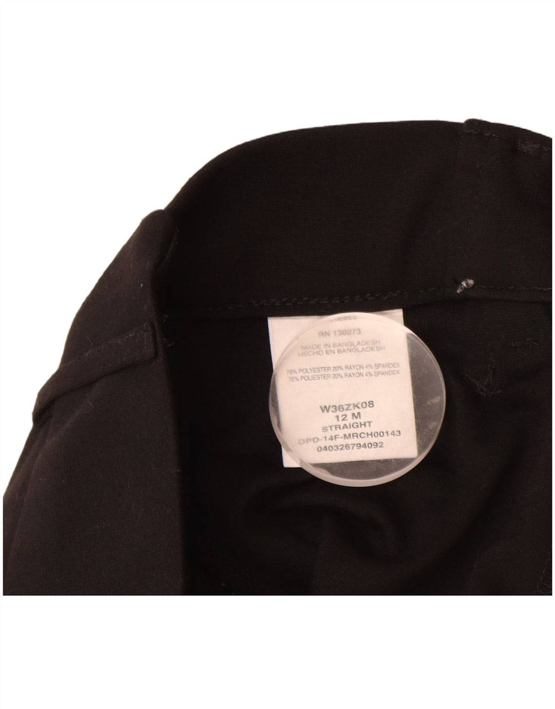 Lee Womens Riders Casual Παντελόνι US 12 Large W32 L32 Black Polyester