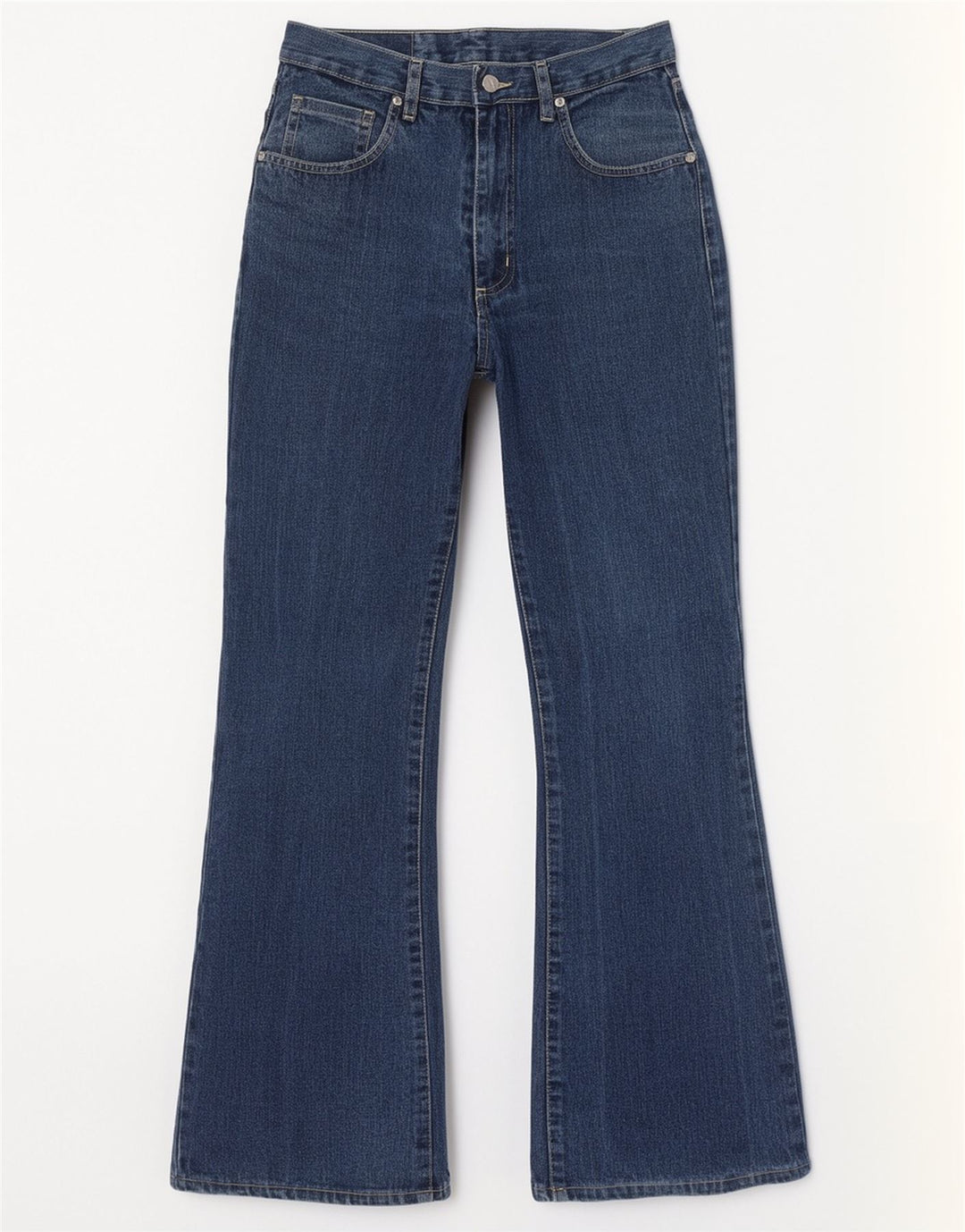 Wild Jeans Γυναικείο ψηλό ψηλό φουντωτό IT 42 Medium W26 L30 Μπλε βαμβακερό
