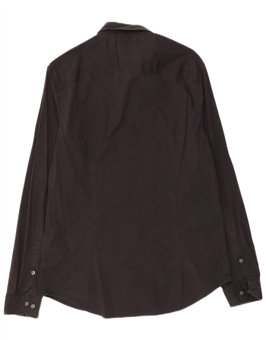 Ανδρικό πουκάμισο Tommy Hilfiger Slim Fit μεγάλο μαύρο βαμβακερό