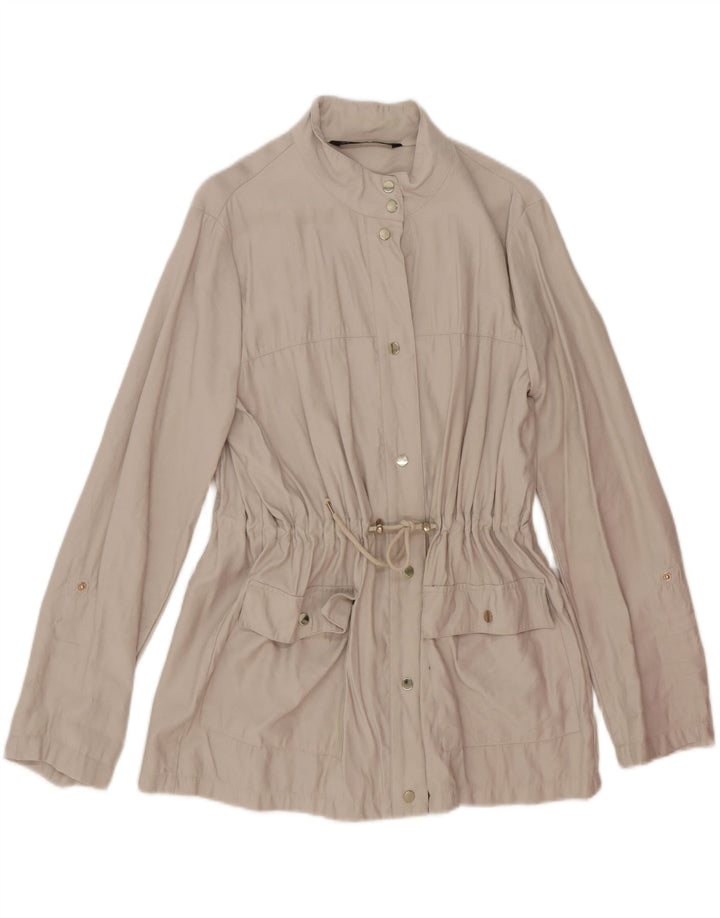 Zara Γυναικείο Utility Jacket UK 18 XL Beige Viscose