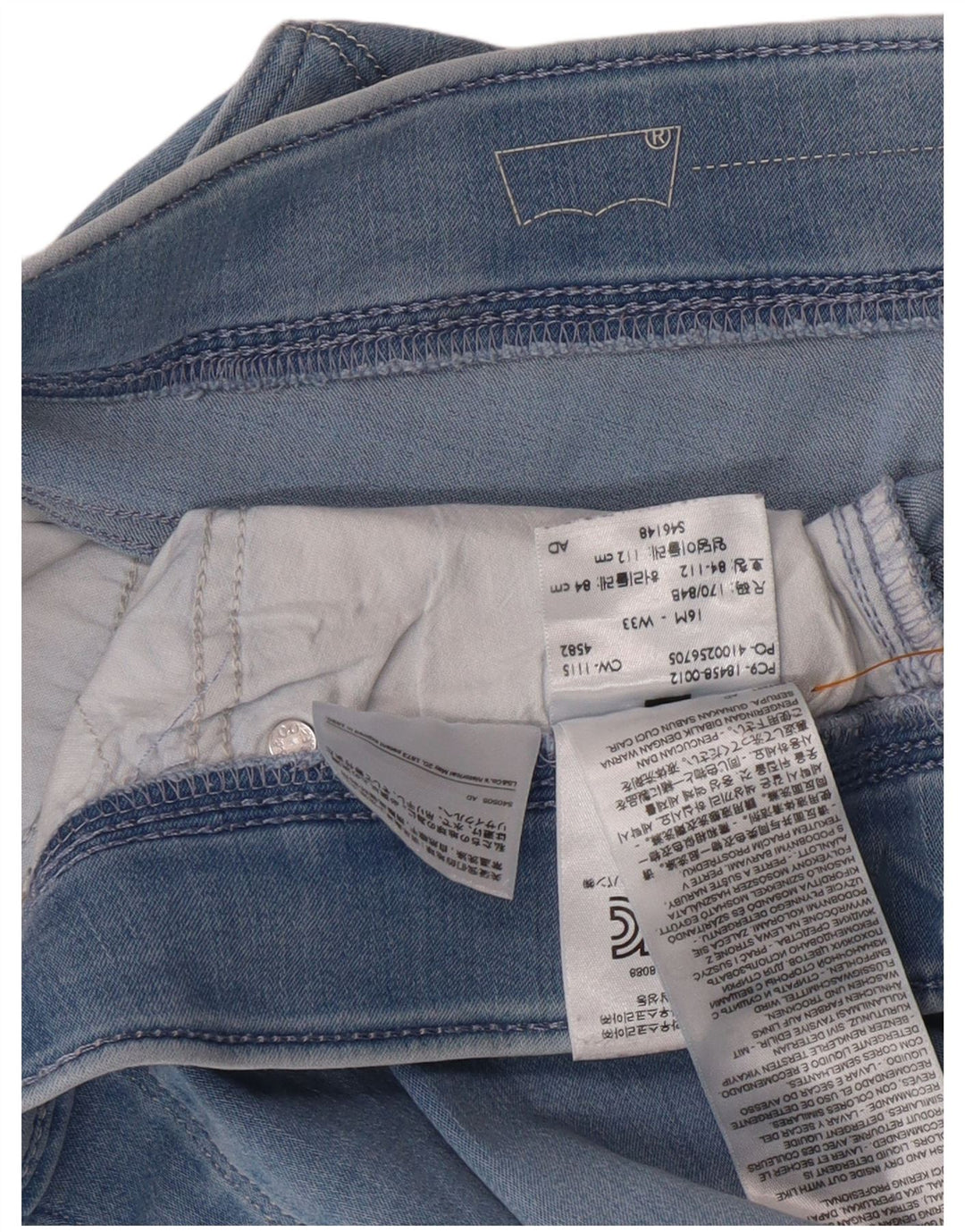 Γυναικείο τζιν ψηλόμεσο LEVI'S US 16 2XL W33 L31 Μπλε βαμβακερό