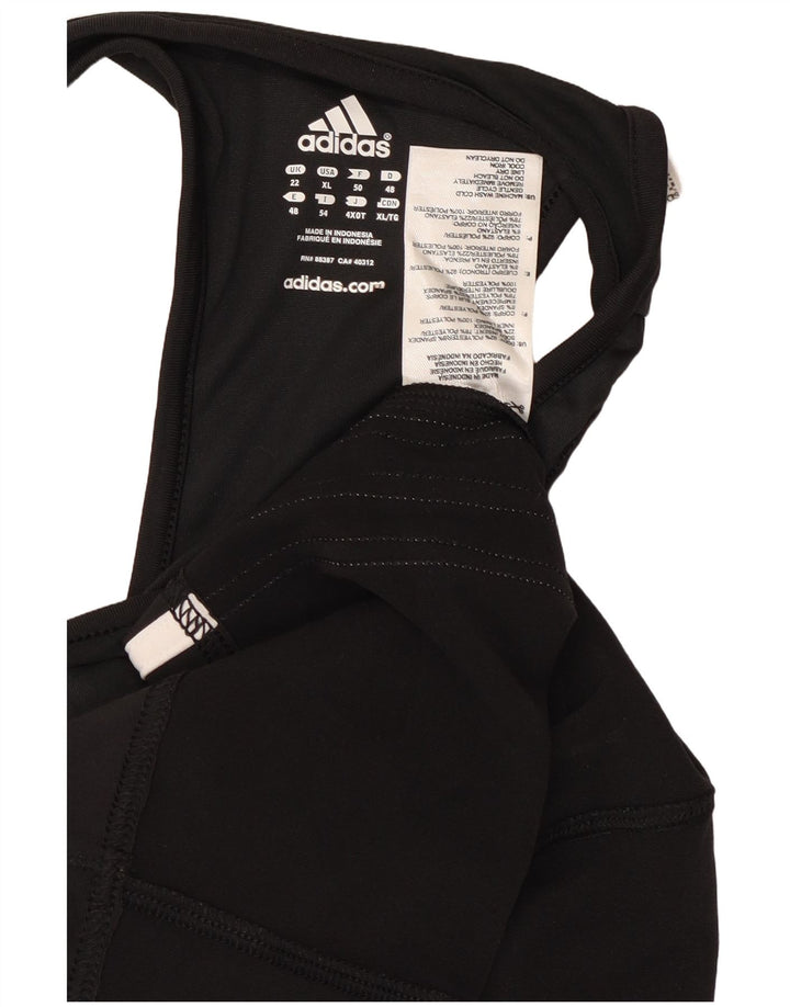 Adidas Γυναικείο Γιλέκο Τοπ UK 22 3XL Μαύρο Πολυεστέρας