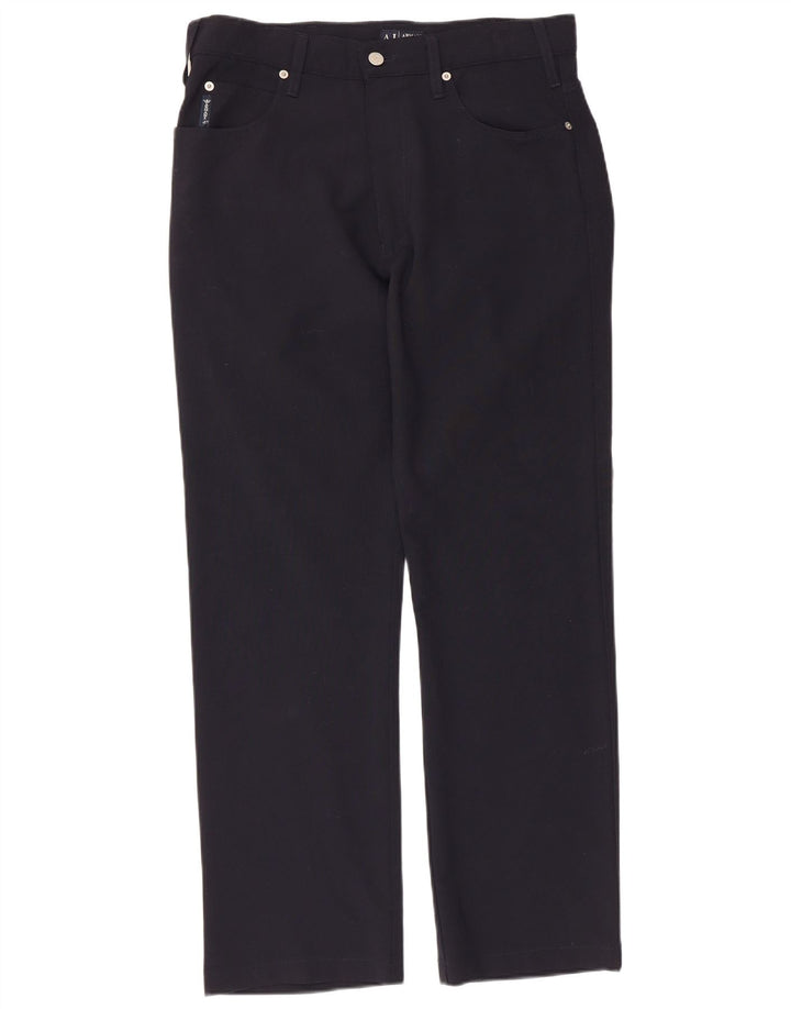Armani Ανδρικό ίσιο casual παντελόνι W32 L29 Navy Blue Polyester