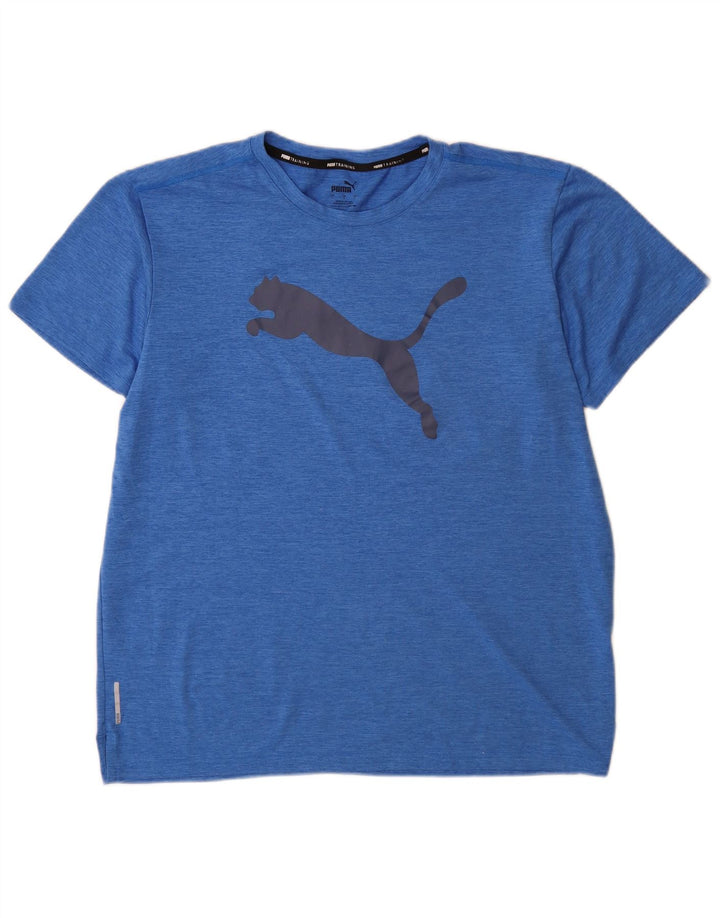 Ανδρικό γραφικό T-Shirt Puma Top Large Blue
