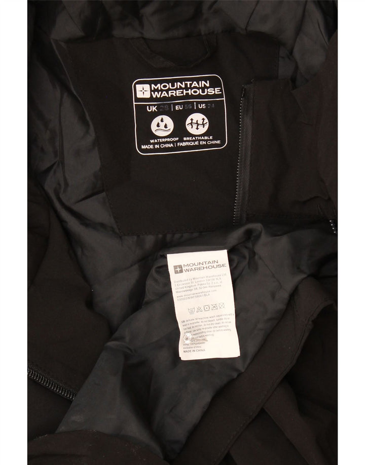 Mountain Warehouse Γυναικείο Αδιάβροχο με Κουκούλα UK 28 6XL Μαύρος Πολυεστέρας