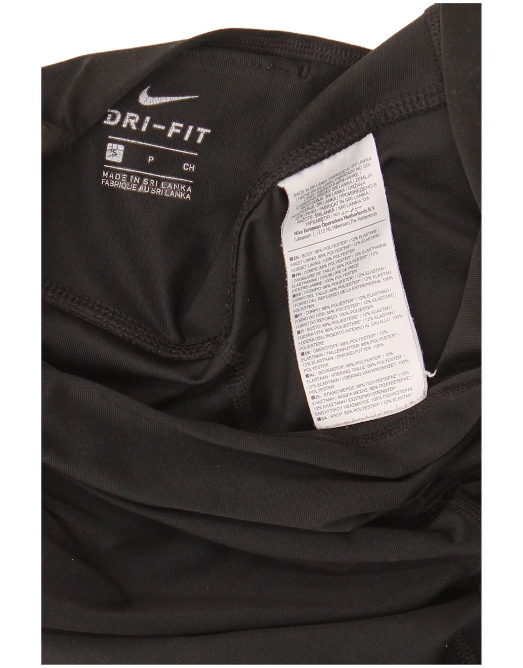 Γυναικεία Nike Dri Fit Graphic κολάν UK 10 Small Black Polyester