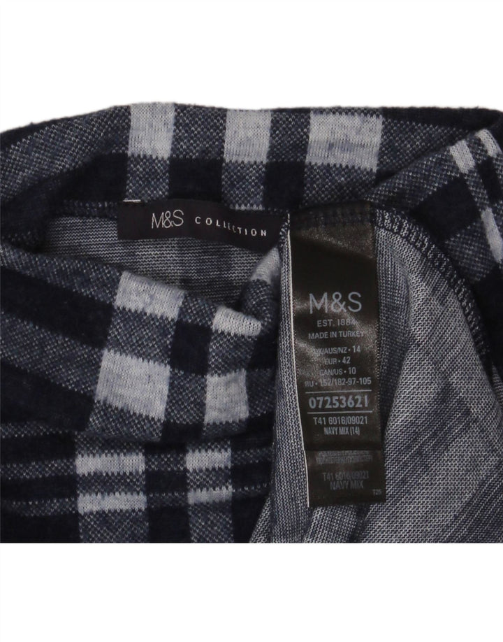 Marks & Spencer Γυναικείο πουλόβερ με λαιμό χελώνα UK 14 Large Navy Blue