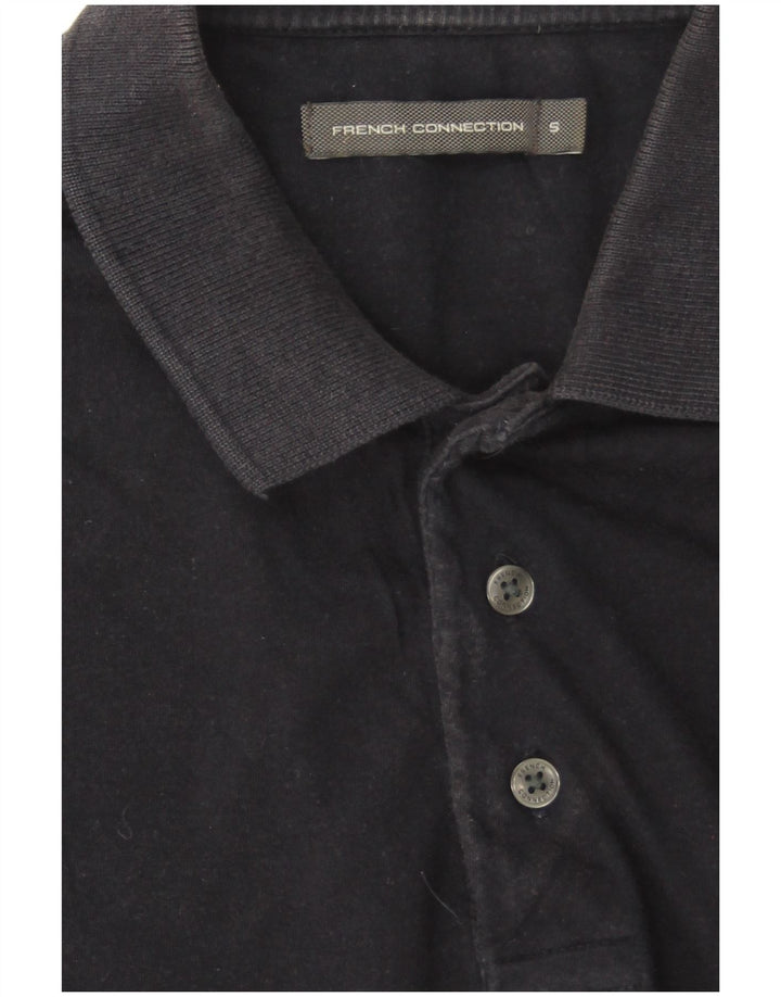 French Connection Ανδρικό Πόλο Μπλουζάκι Μικρό Navy Blue από βαμβάκι