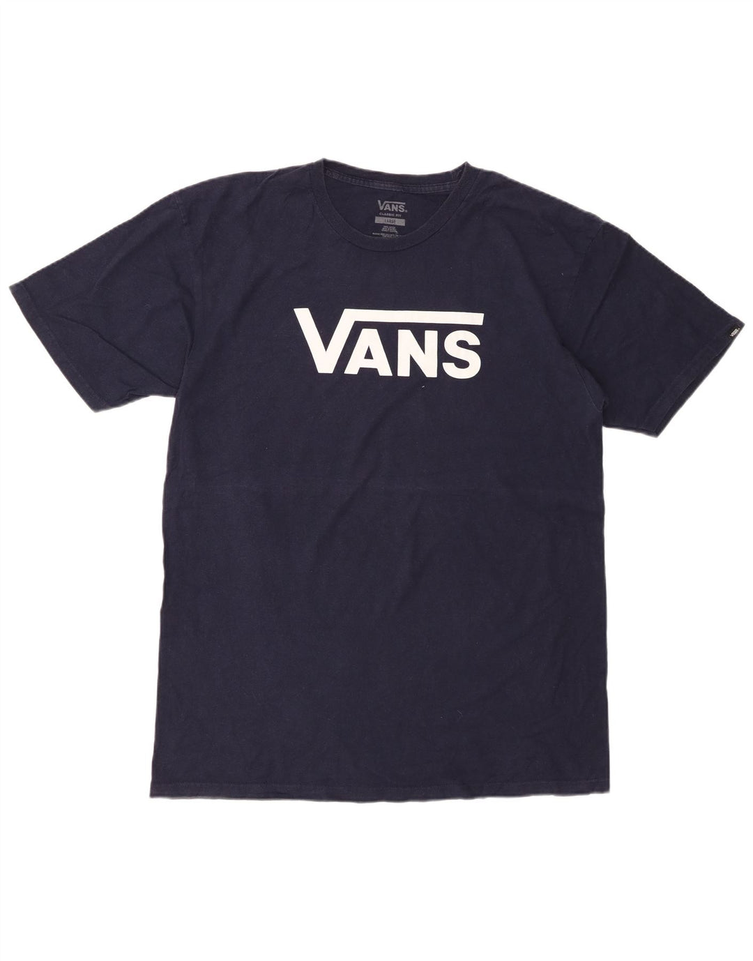 Γραφικό T-Shirt Ανδρικό VANS Classic Fit Top Large Navy Blue από βαμβάκι