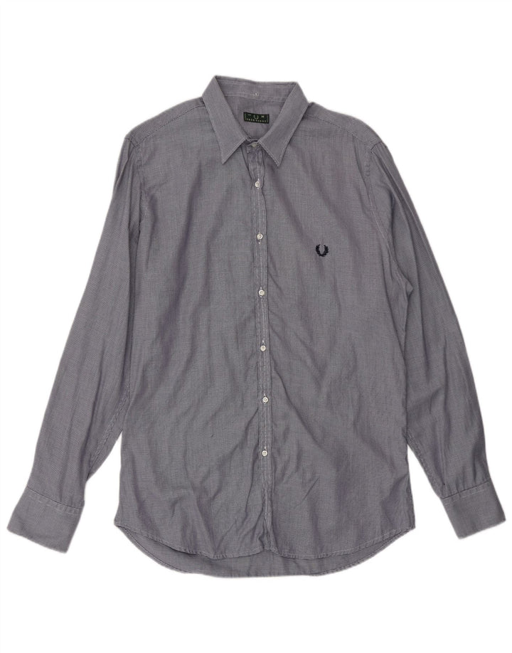 FRED PERRY Ανδρικό πουκάμισο Βαμβακερό με μεσαίο μπλε ρίγες