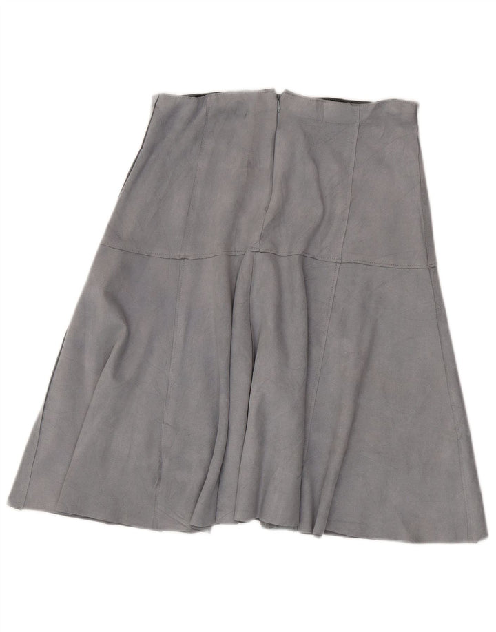 Zara Γυναικεία Suede Φούστα Μεγάλη W30 Μπλε