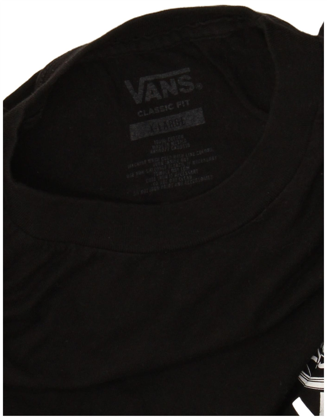 Γραφικό T-Shirt Ανδρικό VANS Classic Fit Top XL Μαύρο βαμβακερό