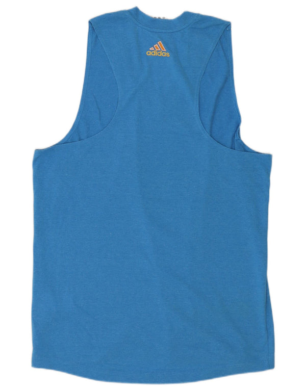 Ανδρικό γραφικό γιλέκο ADIDAS Top Medium Blue Polyester