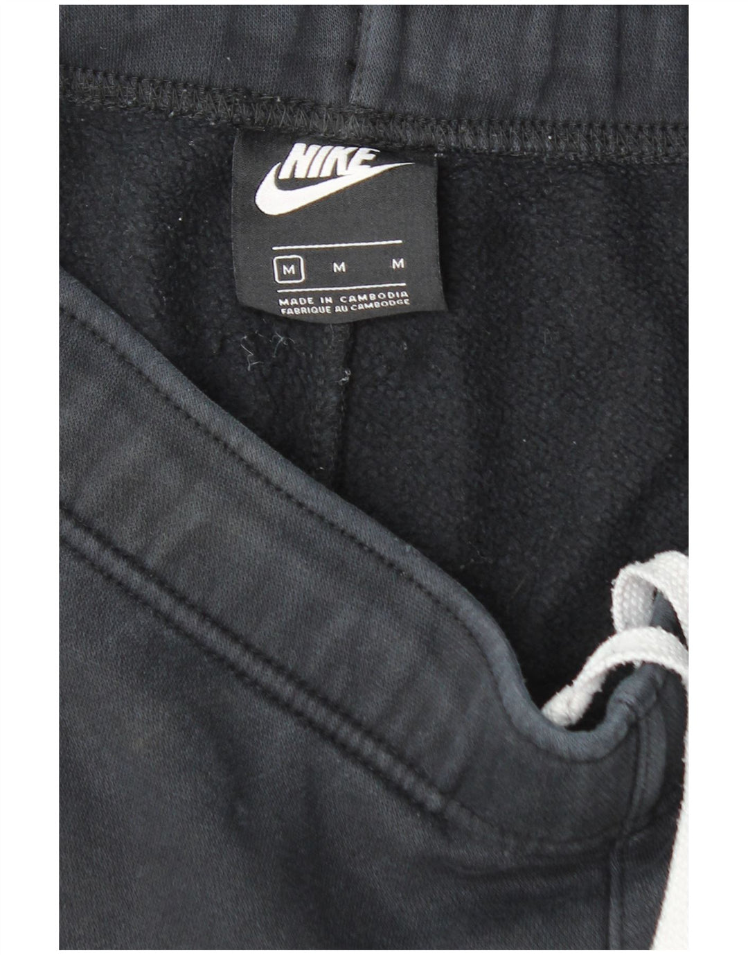 Ανδρική αθλητική φόρμα NIKE Παντελόνι Joggers Μεσαίο μαύρο χρώμα, βαμβακερό
