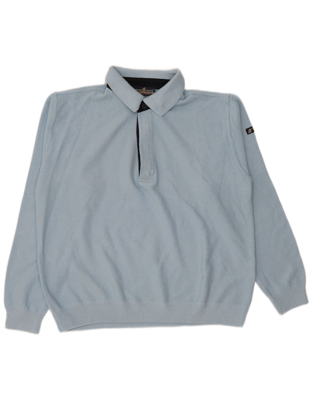 Ανδρικό πουλόβερ Green Coast Polo Neck Jumper IT 50 Medium Blue
