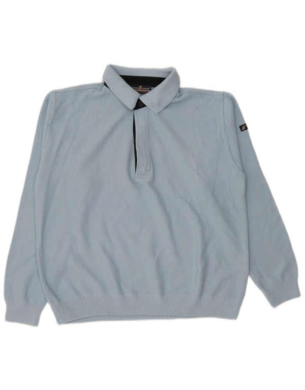Ανδρικό πουλόβερ Green Coast Polo Neck Jumper IT 50 Medium Blue