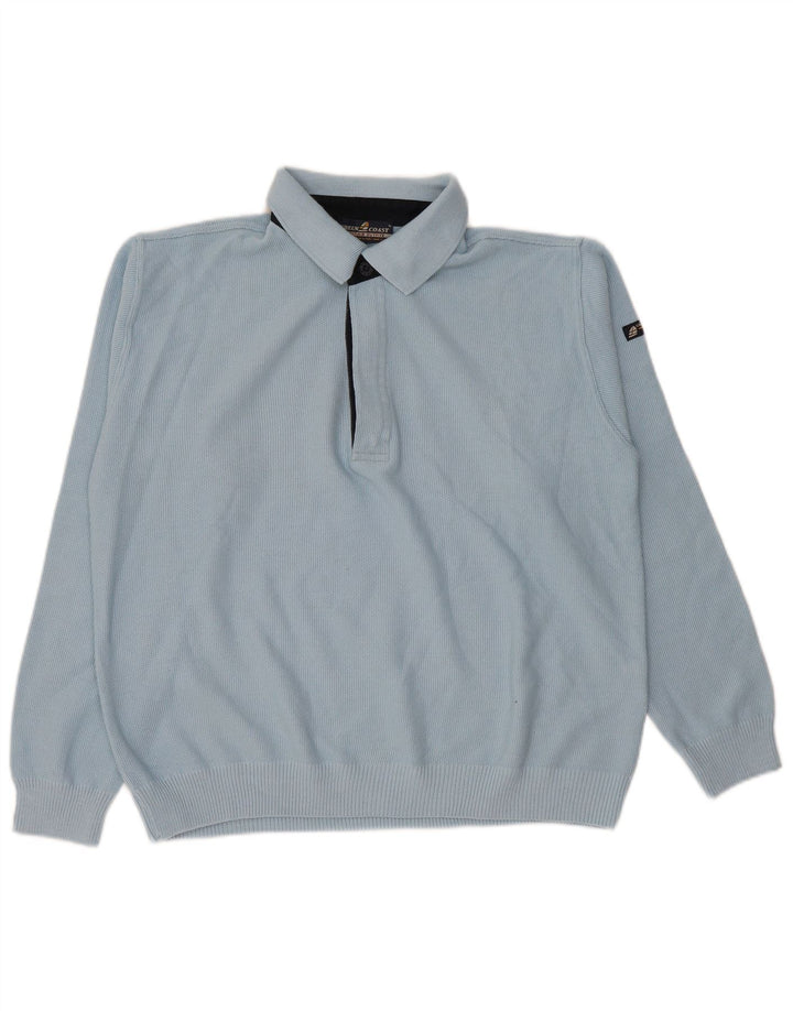 Ανδρικό πουλόβερ Green Coast Polo Neck Jumper IT 50 Medium Blue