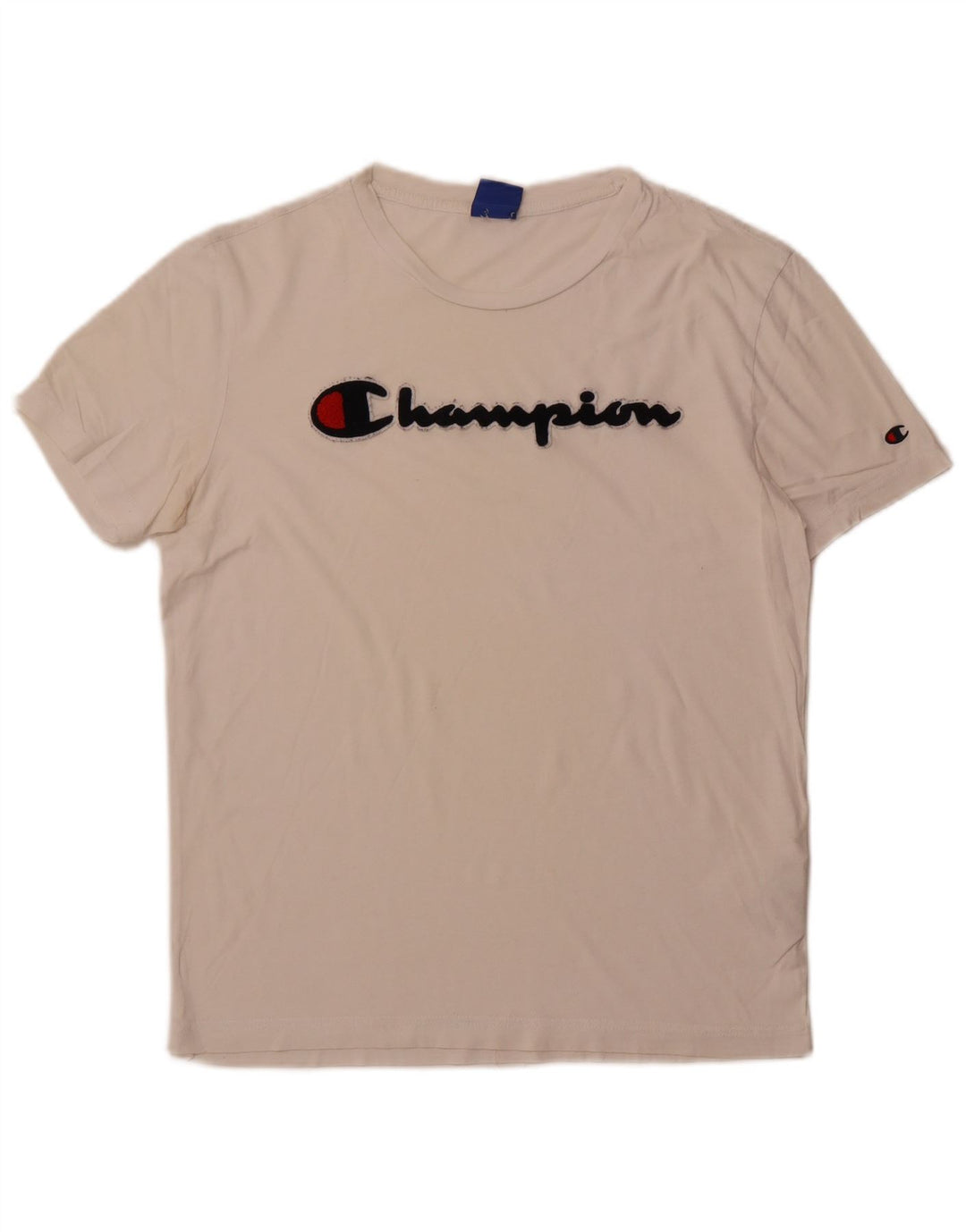 Ανδρικό γραφικό T-shirt CHAMPION Τοπ μεσαίο λευκό βαμβακερό