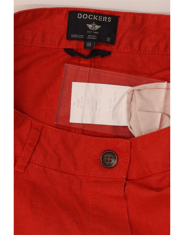 DOCKERS Womens A-Line Skirt W28 Medium Orange Hemp Vintage Dockers and Second-Hand Dockers from Messina Hembry 